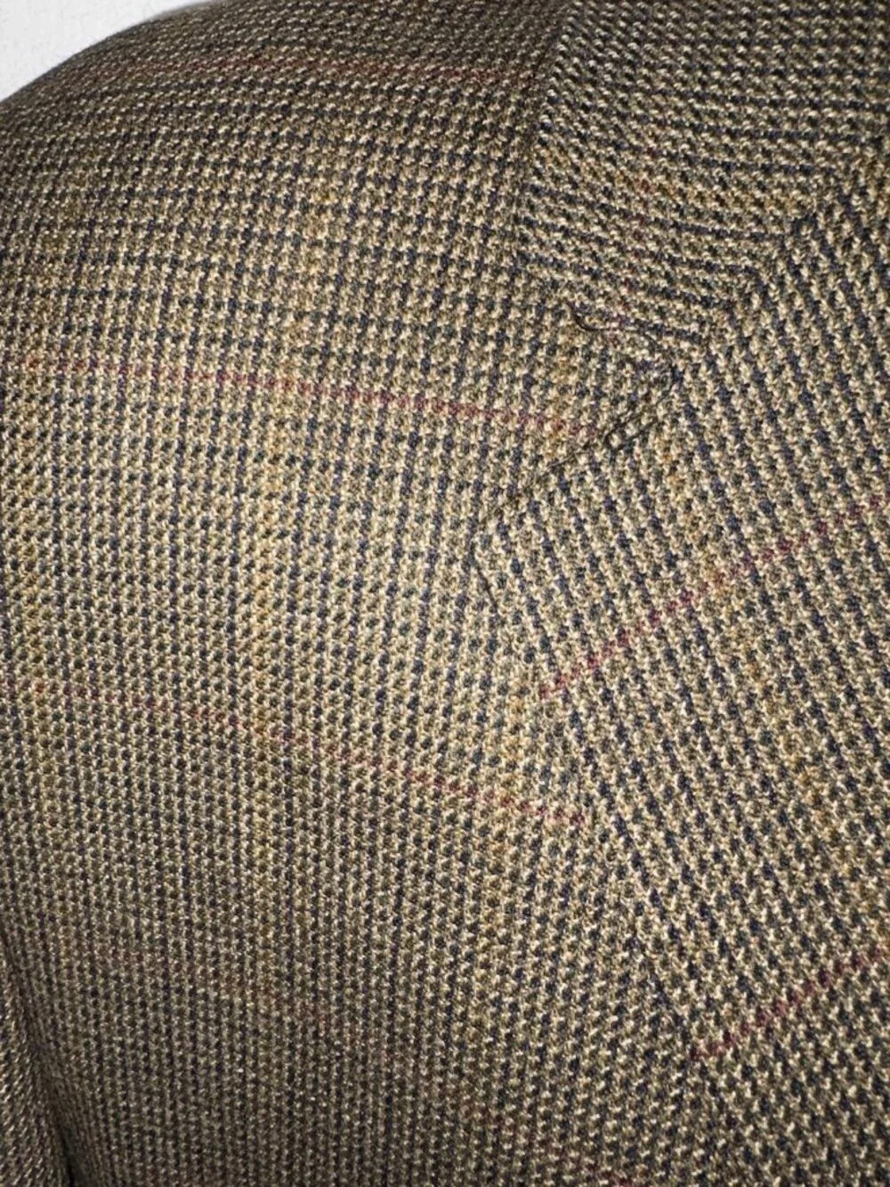 Izod Woolmark Hounds Tooth 100% Wool Blazer Sport Coat Men 43 Regular